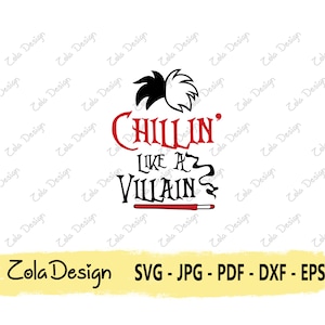 Cruella SVG | Villain Svg | Funny Quote SVG | Tshirt Design SVG | Villain Quote Svg | Cut File For Cricut | Silhouette Cut File