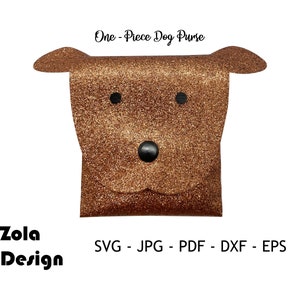 Modèle de sac à main pour chien d’une seule pièce SVG | Modèle de porte-monnaie SVG | Sac à main en faux cuir SVG | Modèle de portefeuille de trésorerieSVG | Fichier de coupe pour Cricut