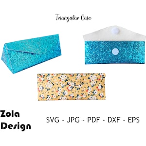 Custodia triangolare Svg / Modello di borsa regalo Svg / Modello portamonete SVG / Modello di borsa per bomboniera dolce Svg / Modello di borsa regalo Svg