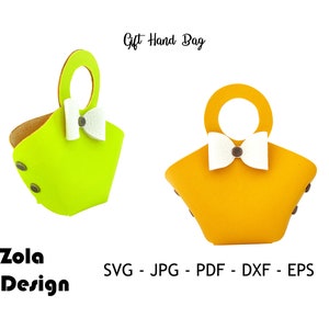 Modèle de sac cadeau Svg | Modèle de porte-monnaie SVG| Sac à main en faux cuir SVG | Sweet Wedding Favor Modèle de sac cadeau Svg | Fichier de coupe pour Cricut