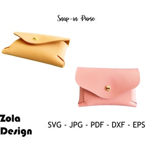 Snap In Geldbörse | Geschenktüte Vorlage | Geldbörse Vorlage SVG | Süße Hochzeit Gunsten Geschenk Tasche Vorlage | Schnittdatei für Cricut