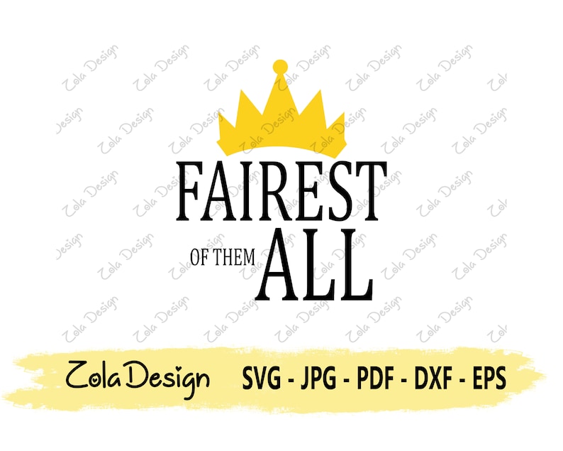 Fairest Of Them All SVG | Villain Svg | Funny Quote SVG | Tshirt Design SVG | Villain Quote Svg | Cut File For Cricut | Silhouette Cut File image 1