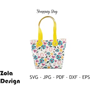 Shopping Bag Template SVG |Coin Purse Template SVG| Faux Leather Purse SVG|Cash Wallet Template svg | Bag Template Cut File For Cricutt