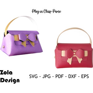 Steckverschluss Geldbörse Svg | Geschenktasche Vorlage Svg | Portemonnaie Vorlage SVG | Sweet Wedding Favor Geschenk Tasche Vorlage Svg | Plotterdatei für Cricut