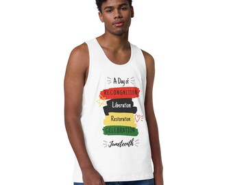 Juneteenth Celebration Men’s premium tank top