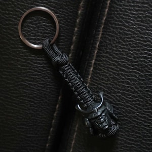 Samurai Paracord Keychain , Paracord Keychain, Brass Bead