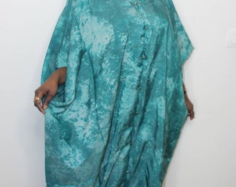 Boubou en soie batik