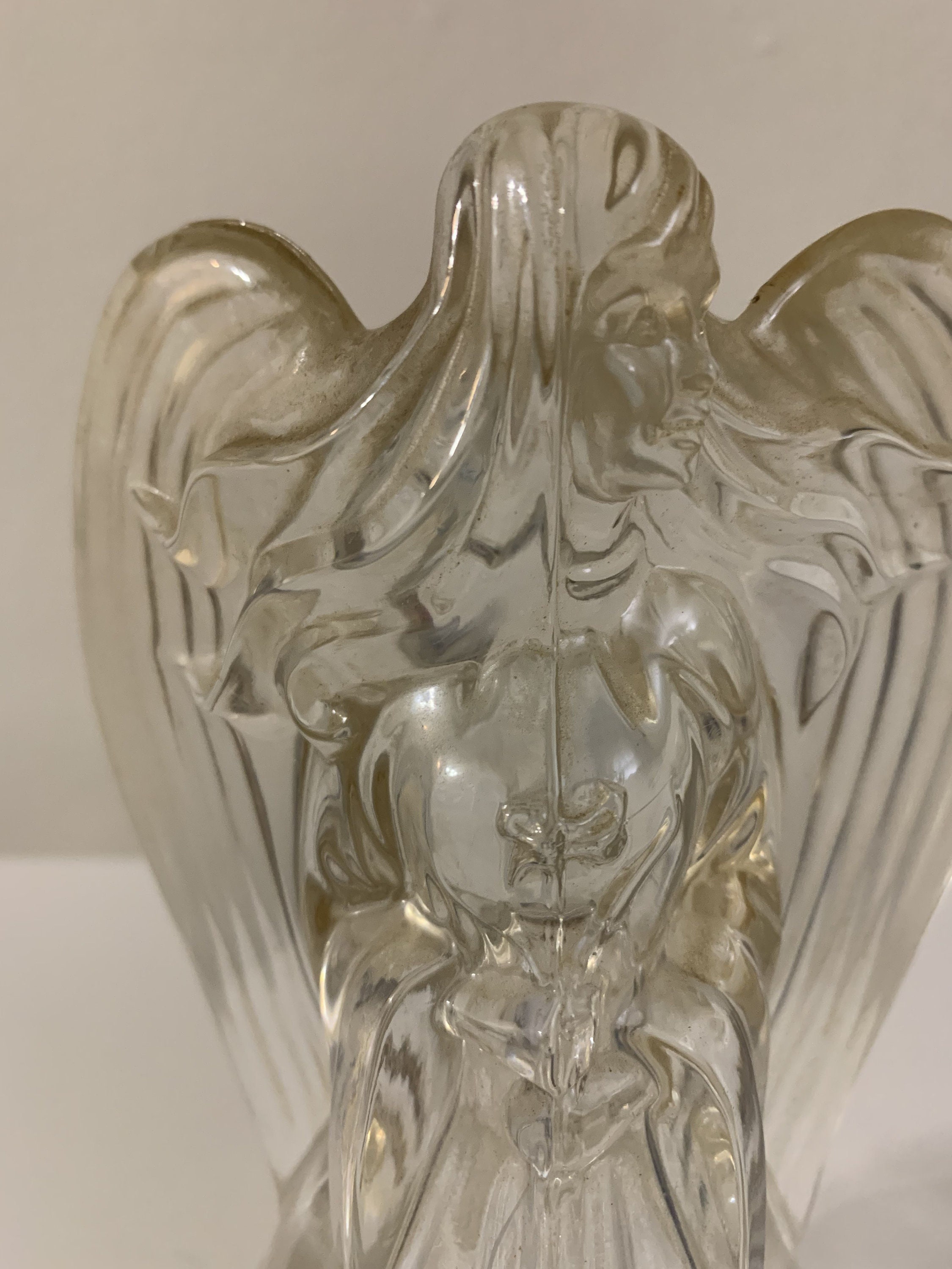 Vintage Crystal Glass Angel Like Figurine - Etsy