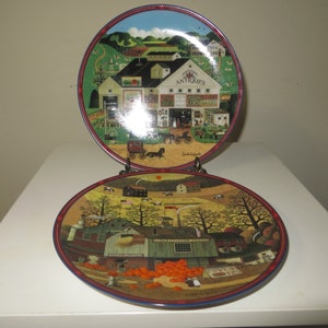 Marked &quot;Peppercricket Farm&quot; plate collection by Charles Wysocki