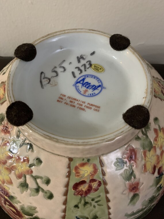 Vintage Oriental Accent Bowl Since 1880 - Etsy