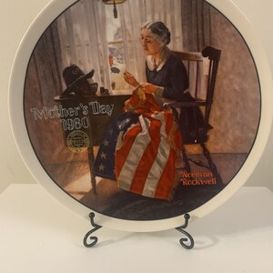 Vintage Norman Rockwell&#39;s Mothers day Plate 1980,Mothers day gift.