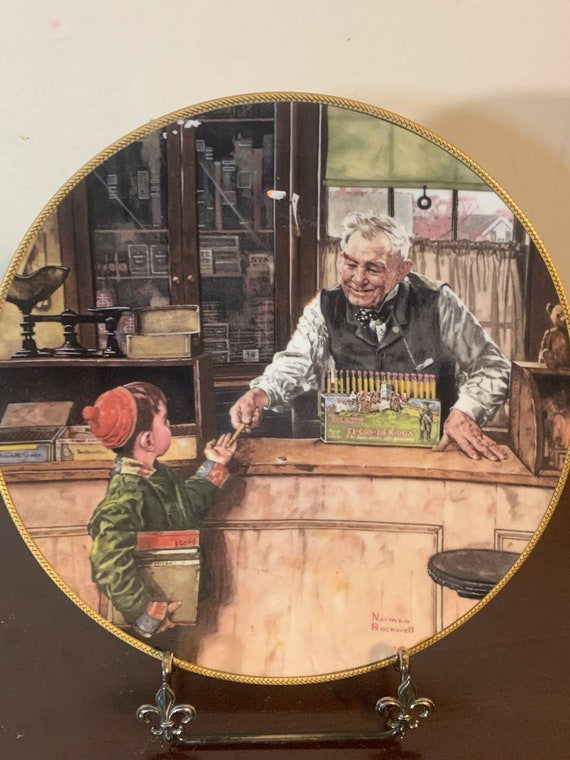 Vintage Limited Edition Norman Rockwell Plate 