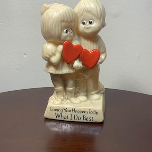 Vintage 1971 WR Berries Lovers Birthday Gift, Anniversary Figurine
