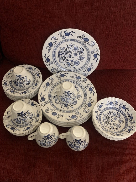 Vintage J & G Meakin Classic Blue Nordic Dinnerware Set, 31 Pcs - Etsy