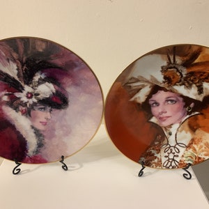 Vintage Mrs P.F.E Albee Four Seasons Collection Plates
