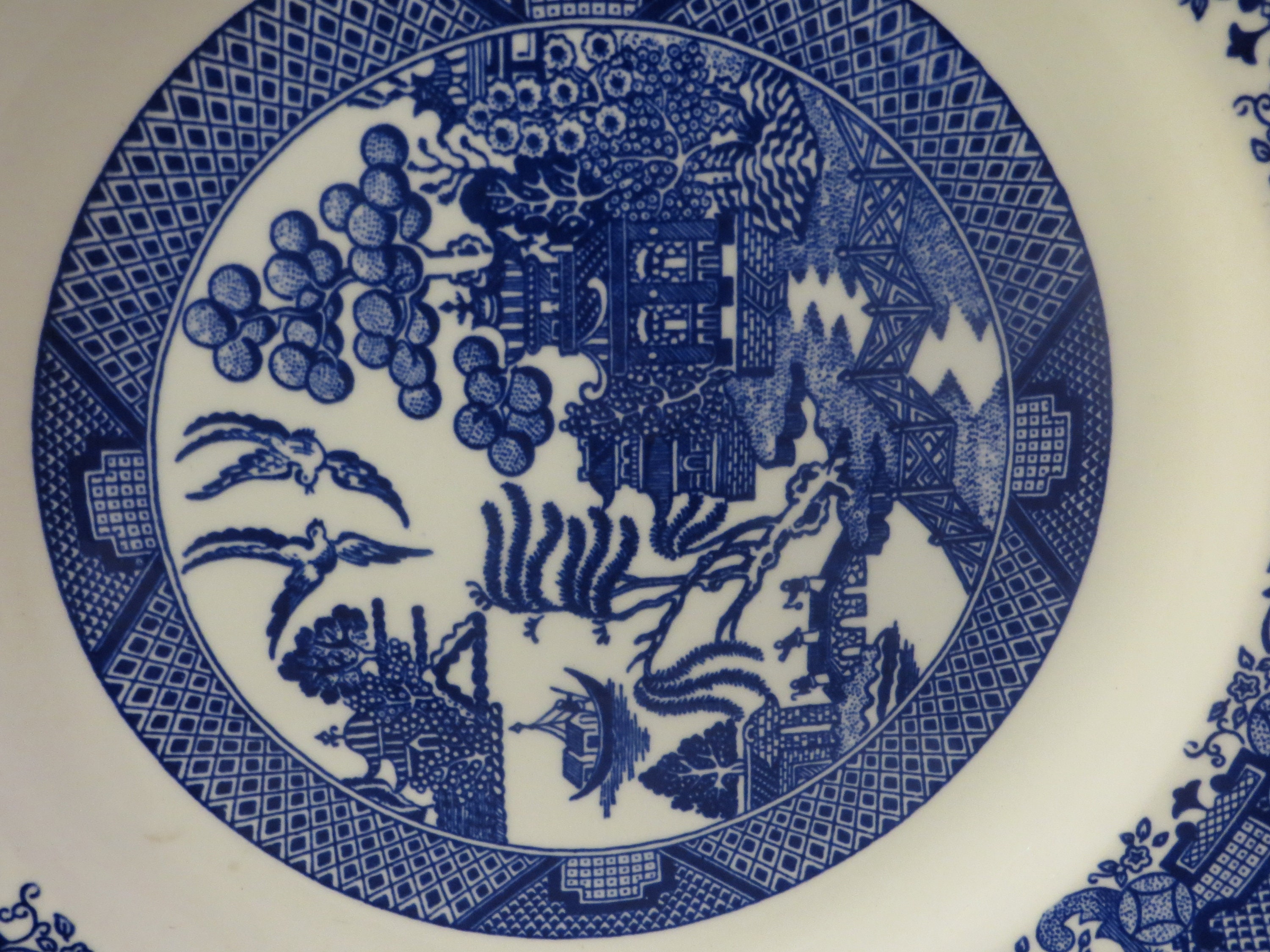 A Blue Willow Royal Ironstone Dish Plate. - Etsy