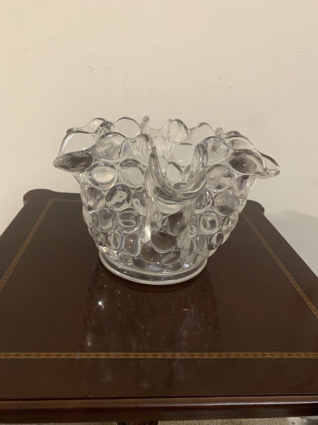 Rare Crystal Glass Candy Bowl Etsy