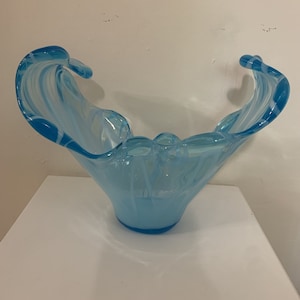 Vintage Light Blue Murano Glassware