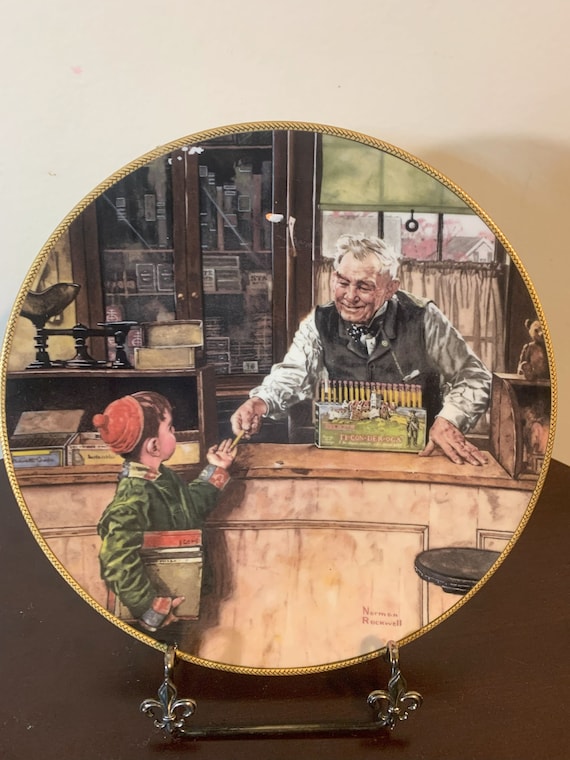 Vintage Limited Edition Norman Rockwell Plate 