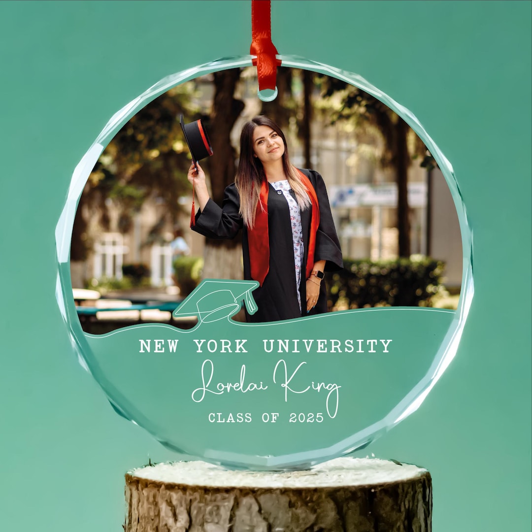 Personalized Graduation Photo Ornament: Class of 2025 Keepsake - Etsy
