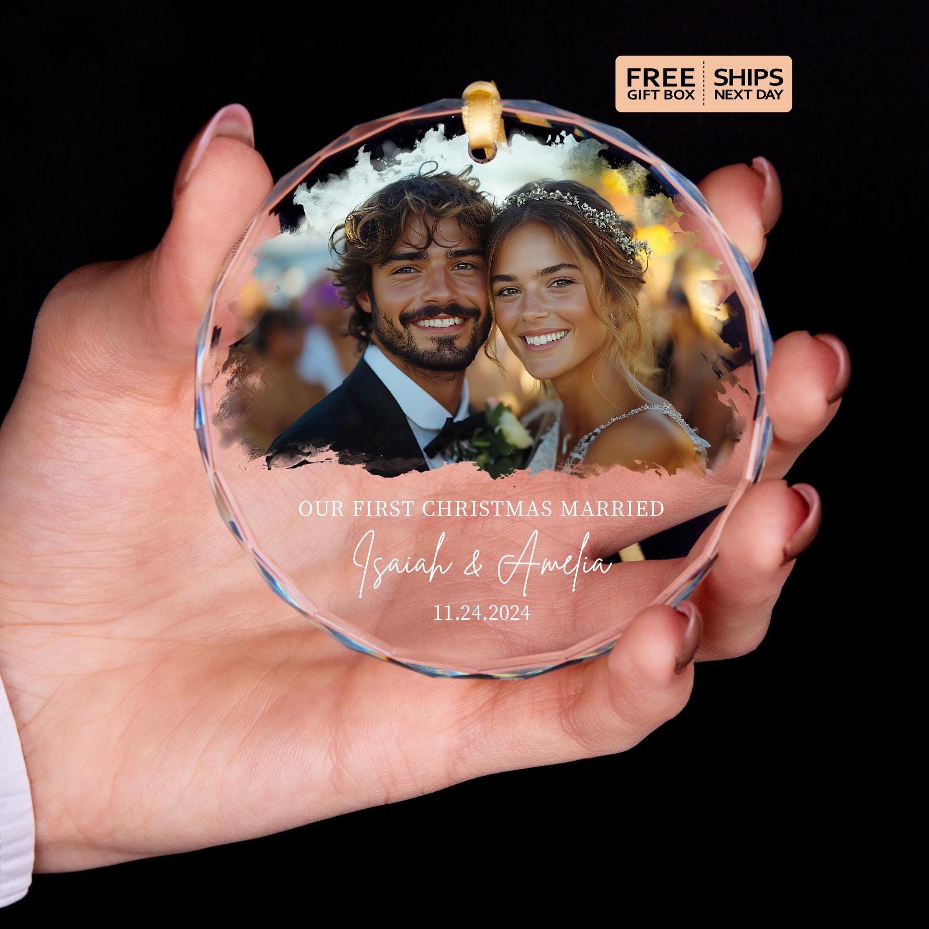 First Anniversary Ornament With Photo