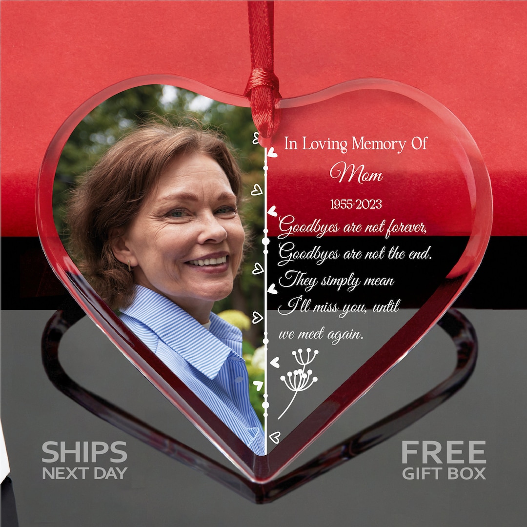 Personalized Photo Memorial Ornament in Loving Memory of Loved Ones