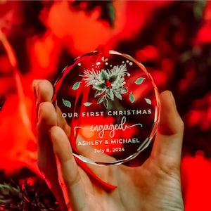 Logo Glass Christmas Ornament • Company Gift • Coworker Favor • Corporate Gift image 7