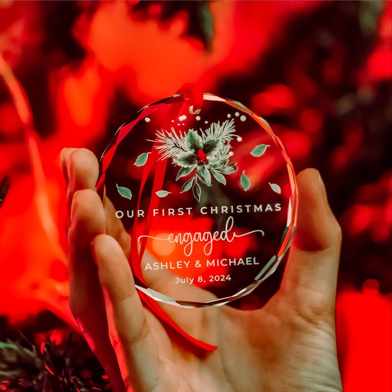 Logo Glass Christmas Ornament • Company Gift • Coworker Favor • Corporate Gift image 7
