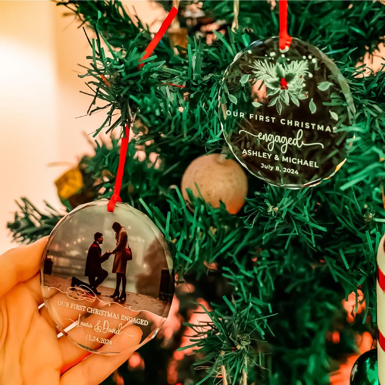 Logo Glass Christmas Ornament • Company Gift • Coworker Favor • Corporate Gift image 8