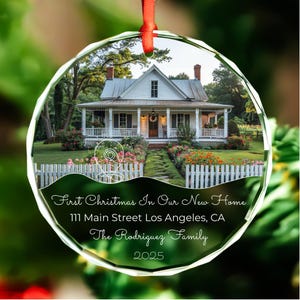 Personalized Home Photo Ornament • Custom Family Photo Keepsake