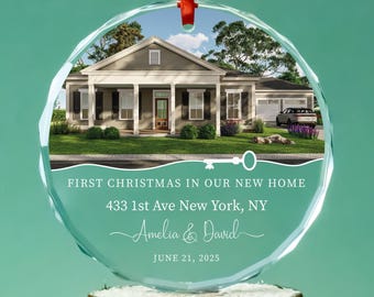 Personalized First Home Christmas Ornament: Realtor Gift