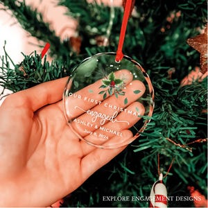 Logo Glass Christmas Ornament • Company Gift • Coworker Favor • Corporate Gift image 9