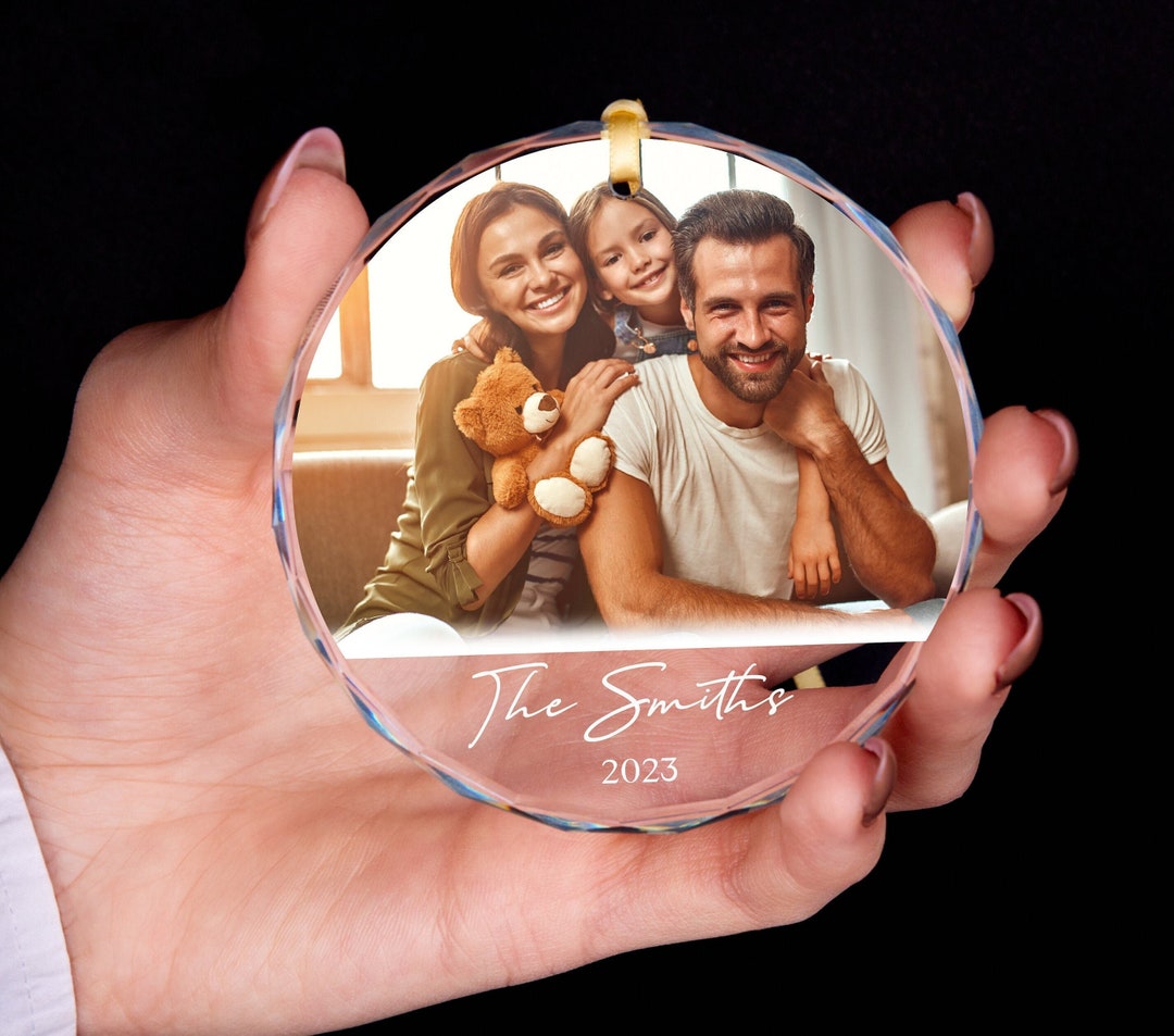 Personalized Family Photo Ornament 2024 Christmas Tree Ornament Family ...