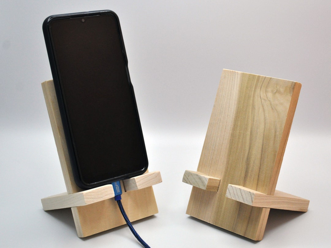 Wood Phone Stand for Crafting Etsy