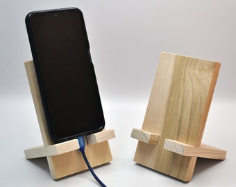 Wood Phone Stand for Crafting