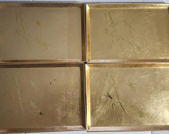Vintage Otagri Japan Small Gold Sushi/ Snack Trays