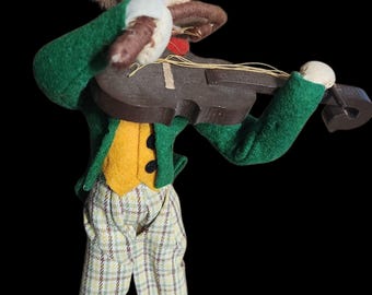 Vintage Klumpe Collectible Felt and Cloth 11" Doll. Sold As is
