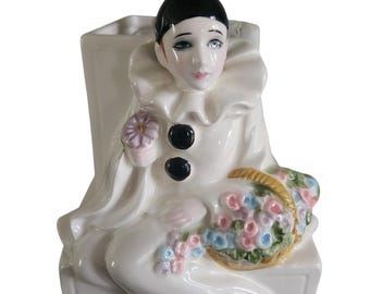 Vintage Schmid Pierrot Love Music Box. Plays "Memories"