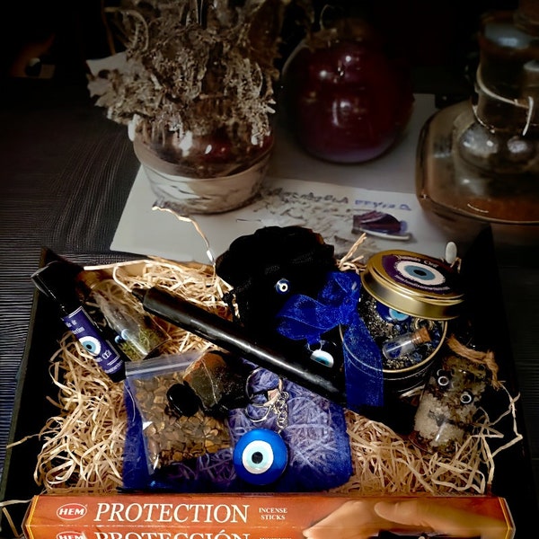 Coffret Mauvais Oeil, evil eye, Nazar boncuk, witchbox, witchcraft