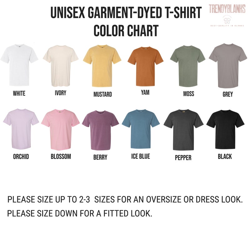 Blank Comfort Colors Shirts for Men 100 Cotton Trendy Soft Etsy