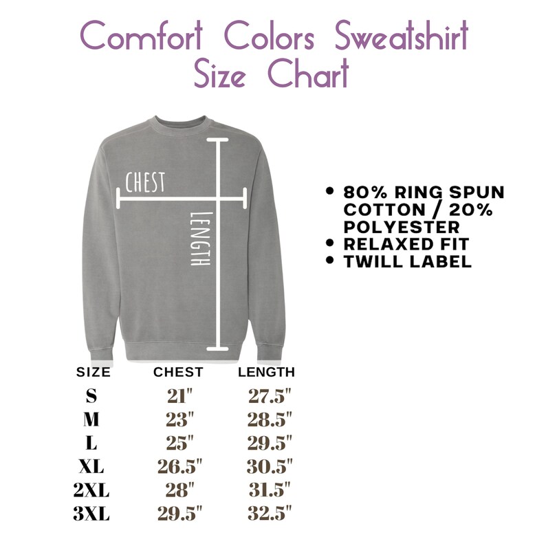 Comfort Colors Sweatshirt Basic Sweatshirt Vintage Look - Etsy