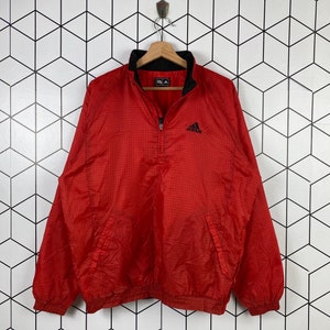 Adidas Block Light Jacket Half Zipper Sportwear Style Outfit