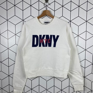 Vintage DKNY NYC Donna Karan New York City Sweatshirt Crewneck Big Logo