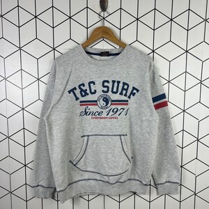 Sudadera vintage T&C Surfing Skate Surfboard con logo grande