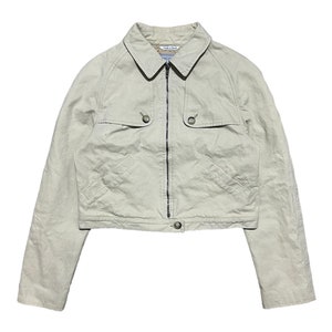 Original Vintage FENDI Crop Men Jacket Fendissime Fashion Designer Rider Motorcycle Style
