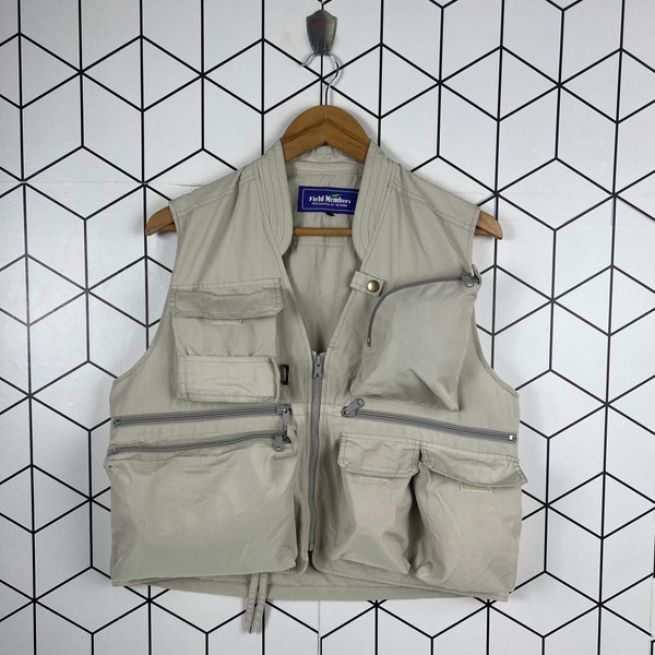 Vintage Japanese Brand Utility Fishing Vest Multipocket