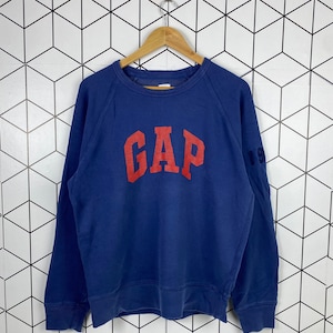 Vintage Gap Streetwear Sweatshirt Crewneck Embroidery Big Logo