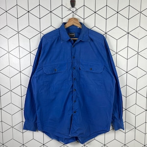 Vintage Versace jeans couture Italy button ups shirt long sleeve double pocket designer made in italy