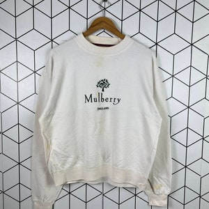 Vintage Mulberry England Sweatshirt Crewneck Embroidery Logo
