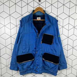 Vintage 90s BENETTON FORMULA 1 multipocket jacket racing italy
